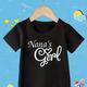 """cute And Comfortable """"nana's Girl"""" Graphic Tee For Girls - Perfect For Daily Wear And Summer Outfits"""