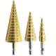 Unlock Your Diy Potential With This Titanium Coated Step Drill Bit Set - 4-12/20/32mm Hss High Speed Steel Wood Hole Cutter!