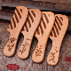 Large Peach Wood Comb Anti Static Portable Cosmetic Comb Plum Orchid Bamboo Chrysanthemum Handle Wooden Comb Gift Comb