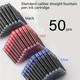 50pcs Fountain Pen Ink Cartridges Refill, Black, Blue, Red 3 Colors Available