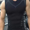 Men's Quick Dry Sleeveless Shirt, Athletic Mid Stretch Tank Top For Workout Running Training