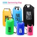 500d Waterproof Swimming Bag, 2/5/10/15/20/30l Waterproof Floating Dry Gear Bags For Boating, Fishing, Rafting, Swimming