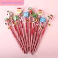 10/30/50 Cartoon Christmas Pencil Eraser Combination Stationery Set Writing And Drawing Pencils Christmas Gifts