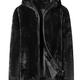 Solid Faux Fur Hooded Teddy Coat, Casual Long Sleeve Zip Up Thermal Coat For Fall & Winter, Women's Clothing
