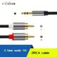 3.5mm To 2rca Cable, Rca Male To Aux Audio Adapter Hifi Sound Headphone Jack Adapter Metal Rca Y Splitter Rca Auxiliary Cord 3.5mm To Rca Connector For Phone Speaker Mp3 Tablet Hdtv