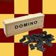 28pcs Black Dominoes With Wooden Box, Wooden Board Game Teaching Aids