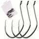 10pcs Fishing Catfish Hooks - High Carbon Steel Strong Hooks For Saltwater & Freshwater Fishing Tackle - Various Sizes & Hooks #1-10 Included!