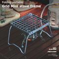 Portable Folding Stove Stand - Mini Stove Frame & Bbq Grill Rack - Perfect For Outdoor Camping & Backpacking!