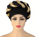 Women's Cable Pattern Bonnet Fashion Bandana Cap Head Wrap Turbans Headband For Women Valentines Gifts