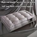 1pc High-end Double Sleeping Bed Pillow, Hotel Quality, Premium Soft Alternative Filler For Back, Belly Or Side Sleepers, Fluffy Soft