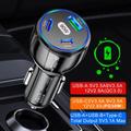 3 Ports Usb Car Charger Fast Charging Quick Charge 3.0 Car Mobile Phone Charger Adapter For Iphone 15 14 13 12 11 Mi
