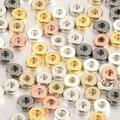 100pcs 4/6mm Ccb Charm Spacer Beads Round Flat Wheel Beads Loose Spacer Beads For Diy Jewelry Making Bracelets Accessories