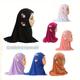 Muslim Bandana Arab Hat Hijab With 6 Flowers Head Scarf For 2 To 6 Years Old Little Girls