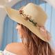 Garland Big Brim Straw Hat Easter Travel Beach Hat Sun Hat Wide Brim Casual Sun Hats For Women