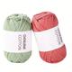 1pc Hollow Yarn For Crochet 4.5mm Round Hand Knitting Yarn Bag Cushion Mat Crocheting Yarn Diy Hat Shoe Line Amigurumi Doll Threads 50g 80m