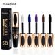 Maxfine 5d Silk Fiber Big Eye Lash Mascara, Mascara Black Volume And Length Intense Long Lasting, Waterproof No Clumping, Lengthening Volumizing Luxuriously Longer Mascara