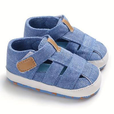 TEMU Casual Solid Color Sandals For Baby Boys, Breathable Lightweight Walking Shoes For Spring Summer Image