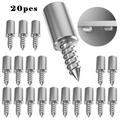 20pcs Self Tapping Screws, Cabinet Bracket, Laminate Support Glass Studs Pegs, Nonslip Partition Nail For Wooden Cabinets Wardrobes