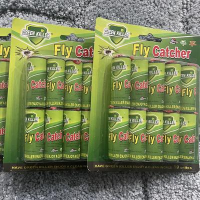 10pcs, Fly Catch Trap, Fly Paper, Cockroach Medicine, Pest Supplies