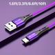 3a Usb Type C Cable For S10 S20 S23 Qc3.0 Fast Charge Cable For Mi 11 Mobile Phone Fast Charging Usb C Cable Type-c Charger