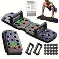 1pc Multi-functional Folding Push Up Board, Foldable Push Up Training Board, Universal Chest And Abdominal Muscle Training Equipment