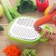 1pc, Multi-functional Stainless Steel Vegetable And Fruit Grater With Container - Perfect For Kitchen Gadgets And Cutting Potatoes