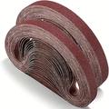 11pcs Sanding Belts Set - Aluminum Oxide Sandpaper For Woodworking & Metal (60-800 Grit)