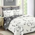 3pcs Duvet Cover Set, Ab Version Design Floral Bedding Set, Soft Comfortable Duvet Cover, For Bedroom, Guest Room (1*duvet Cover + 2*pillowcases, Without Core)