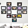 15pcs Color Photo Frame Stickers Wall Office Framed Frame, 5 Inch 6 Inch 7 Inch Family Photo Pet Photo Couple Photo Creative Gift, Commemorative Photo Send Friends, Small Photo Frame Wall Stickers