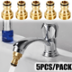 1pc, Universal Tap Kitchen Adapters Brass Faucet Tap Connector Mixer Hose Adaptor Basin Fitting Garden Watering Garden Tools