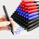 6pcs/set Permanent Art Marker Pen Fine Point Waterproof Thin Nib Crude Nib Black Blue Red 1.5mm Use For Glass Leather Wood Steel Student Art Office