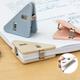 10pcs Mixed Office Triangle Book Clip Color Plastic File Folder Test Paper Book Anti-roll Multi-functional Right Angle Clip