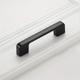 1pc, Modern Simple Black Cabinet Handle Aluminum Alloy Closet Drawer Door Handle Cabinet Door Hardware Handle Furniture Accessories