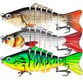 Fishing Lures, Full-size Multi Jointed Swimbait, Slow Sinking Segmented Bass Fishing Lure, Swimming Fishing Lure For Freshwater Saltwater, Perch Pike Walleye Striped Bass Lures, Fishing Bait Kit