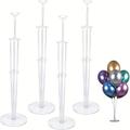 2pcs Tabletop Balloon Stand, Clear Party Desktop, Centerpiece For Birthday Party, Wedding Decoration, Baby Baptism Bachelorette Party Easter Gift