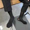 1/2/3 Pairs Men's Suit Socks Silk Stockings Breathable Male Sheer Formal Dress Wear Suit Stocking Business Socks