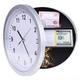 1pc Fun Safe, Multifunctional Wall Clock Storage Box, White Thick Border, Storage Storage Box, 25cm