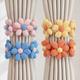 1pc Flower Nordic Simple Tassel Curtain Tieback Japanese Style Fresh Woven Drawstring Curtain Rope Creative Curtains Tie Curtain Holdback For Bedroom Living Room Home Decor