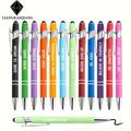 12 Pieces Inspirational Quotes Ballpoint Pens With Screens Touch Stylus Tips For Motivational Encouraging Pens With Fine Point Smooth