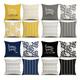 4pcs, Modern 18 X 18 Inches Sofa Throw Pillow Cover, Decorative Outdoor Linen Fabric Pillow Case For Couch Bed Car