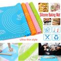 1pc Silicone Baking Mat Kneading Dough Mat Easy-to-store Thinly Silicone Baking Mat Kneading Dough Mat With Scale Size For Pastry Pizza Cake Rolling Dough Non Stick Tablemat Sheet Kitchen Mat