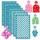 Polymer Clay Screen Printing Stencil Reusable Screen Printing Kit For Decorating Clay Earrings In Clay And Other Jewelry