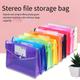 Large-capacity A4 File Bag Thickened Waterproof Information Bag Transparent Button Bag File Bag Student Book Test Paper Bag