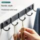 1pc Stylish Wall Mounted Coat Hook For Bedroom Clothes And Hats - 3/4/5/6 Hooks For Easy Organization Wall Decor, Aesthetic Room Decor