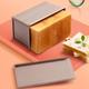 1pc Golden Carbon Steel Corrugated Lid Toast Box Baking Tool Bread Mold Toast Box Toast Baking Cake Mold