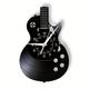 1pc Guitar Vinyl Wall Clock Gifts For Holiday, Black Music Wall Clock Instrument Art Unique Gifts For Men Women Guitar Player For Birthday Wall Decor, Fall Halloween Decor