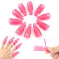 Nail Clips Sleeve Plastic Nail Art Soak Off Cap Clips Uv Gel Polish Remover Wrap Tool Fluid For Of Varnish Manicure Tools