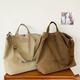 Vintage Canvas Tote Bag, Retro Large Capacity Shoulder Bag, Women's Casual Handbag & Purse For Work School