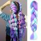 24 Inch Colorful Jumbo Braiding Hair Extensions Synthetic Braiding Hair Extensions Box Braids Crochet Hair Extensions For Cosplay Party Daily Use