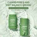 Green Tea Mask Stick, With Kaolin And Vitamin E, Deeply Cleansing And Rejuvenating Skin, Restore Smooth And Tender Skin